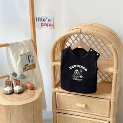 Korean Children's Clothing 2025 Summer New Item 1-3 Year Old Boy Baby Sleeveless Set Thin A-level Outdoor Clothing Two-piece Set