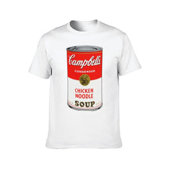 Andy Warhol Campbell's Soup T-Shirt man t shirt cotton cotton tshirt 100% T-Shirt