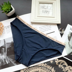 New Women's Underwear Low Waist Girls' Sexy Panties Ultra-thin Ice Silk Briefs Breathable Cotton Crotch Sports Triangle Lingerie