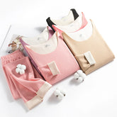 Women's Thermal Underwear Men Double-sided Fleece Seamless Thermos Clothing Warm Lingerie Suit Winter Clothes Women 2 Piece Sets