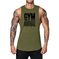 גברים של בגדי כותנה פיתוח גוף חדר כושר כושר ריצה ספורט גופיות קיץ לנשימה ללא שרוולים גופיות אימון שרירים חולצות