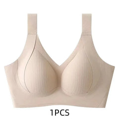 1/2PCS Women's Seamless Underwear, Thin Style, Large Breasts, Small Breasts, No Wires, Pull-up And Anti-sagging Large Size Bra