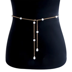Modischer, sexy Perlen-Bauchgürtel, Taillenkette für Damen, Sommer-Strand-Bikinis, Festival-Accessoires, Körperketten-Schmuck-Accessoires