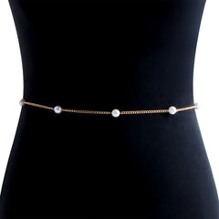 Modischer, sexy Perlen-Bauchgürtel, Taillenkette für Damen, Sommer-Strand-Bikinis, Festival-Accessoires, Körperketten-Schmuck-Accessoires