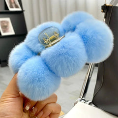 Haarklammern-Zubehör für Frauen, pelzige Nadeln, Clips, Cheveux Bandeau, koreanische Mode, Pinza Pelo Haarspangen, Cheveux Femme Haarschmuck