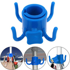 Beach Pool Outdoor Accessories - 4 - prongs Plastic Hanging Hook for Towel, Camera, Sunglasses, Bags