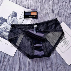 תחתוני נשים סאטן תחתוני תחרה סקסיים תחתוני נשים קז'ואל הלבשה תחתונה נשית אינטימי ילדה תחתונים 2024