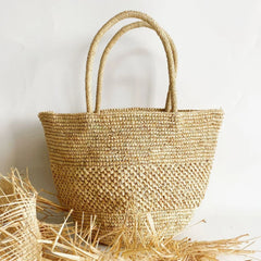 Women Beach Vintage Handmade Woven Shoulder Bag Raffia Rattan Shopping Bags Bohemian Ladies Summer Travel Vacation Casual Totes