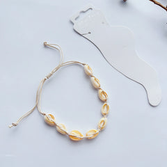 Muschel-Fußkettchen für Damen, geflochten, Strand, Strandresort, Boho-Stil, Accessoires, Schmuck