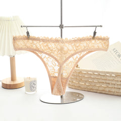 Sexy Female Lingerie Lace trim Sexy Thongs Women Low-Rise Briefs Floral Embroidery Underpants Female Lingerie
