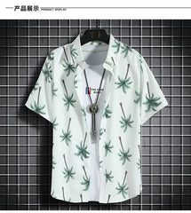 Beach Clothes For Men 2 Piece Set Quick Dry Hawaiian Shirt and Shorts Set Men Fashion Clothing Printing Casual Outfits Summer