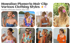 3 pcs/set Flower Claw Clip Women Summer Beach Cute Hawaiian 8CM*1+4CM*2PCS Preppy Stuff Female Hair Accessories For Summer