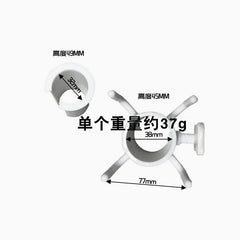 Beach Pool Outdoor Accessories - 4 - prongs Plastic Hanging Hook for Towel, Camera, Sunglasses, Bags