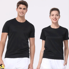 Schnelltrocknendes Rundhals-T-Shirt für Damen und Herren, 2023, individuell bedrucktes und gesticktes Logo, Sport- und Fitness-T-Shirt, Kurzarm, 10 Farben