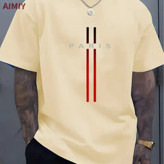 Man T Shirt Casual Oversized Sports Loose Plus Milano Print Clothing Comfortable Shopping Round Neck Short Sleeved T-Shirt Top