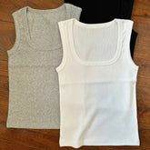 Sommerliche Trend-Tanktops für Damen und Herren: Elastische Basic-Tops aus 100 % reiner Baumwolle, ärmelloses Fitness-T-Shirt, elastische Bodybuilding-Weste