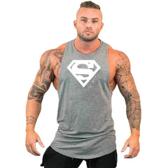 Herren Bodybuilding-Bekleidung, ärmelloses Baumwollshirt, Marken-Gym-Stringer-Tanktop, Herren-Fitnessweste, Sportbekleidung, Workout-Tanktop