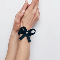 Sexy Leder-Fußkettchen für Damen, Leder-Fußkettchen, Fußkettchen mit Schleife, Handschellen, Fetischkleidung, exotische Accessoires