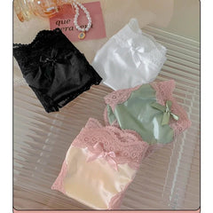 Sexy Damen-Spitzenhöschen, Unterwäsche aus Satin-Mesh, tief sitzende, hohle Slips, Tanga