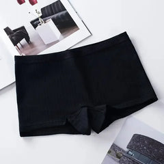 נשים מתאגרפים תחתוני כותנה גבירותיי מכנסי בטיחות נשיים חלקים תחתונים מוצקים נעימים סקסיים הלבשה תחתונה בגד גוף נשים Lenceria