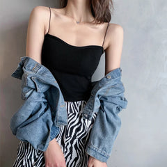 Seamless Underwear for Women Push Up Bandeau Bra Lightly Lined Wireless Bra Solid Color Vest