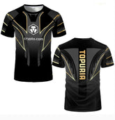 Wettkampf-T-Shirts für Männer und Frauen im Ringen, Sportbekleidung mit Kragen, kurzärmelige Outdoor-Oberteile