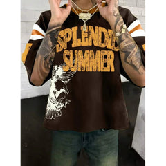 T-shirt Men Summer Clothes Male Clothes for Man T-shirts Men Overfit Short Sleeve Top Y2k Graphic Tee Vintage Tshirts Gym Tshirt