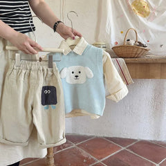 Korea Baby Boy Sweatpants Children Autumn Long Pants Kids Boys Sport Solid Color Trousers Infant Panties Toddler Spring Bottoms