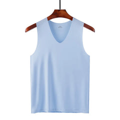 Sommerliches Herren-Tanktop, einfarbig, schnelltrocknend, Fitnessweste, ärmellos, Lauf- und Sporttrend, Kurzarm-T-Shirt