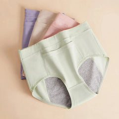 4Pcs Women's Menstrual Panties Physiological Pants Leak Proof Underwear Ladies Period Panty High Waist Cotton Briefs Lingerie