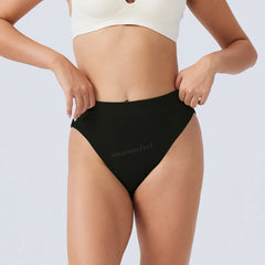 Menstruationsunterwäsche, Baumwoll-Menstruationsslips, hochgeschnitten, saugfähig, für starke Menstruation