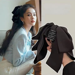 Neue koreanische große Haarspange mit Schleife, Haarclip für Damen, Haarspangen für hohen Pferdeschwanz, Haarschmuck für Mädchen und Frauen