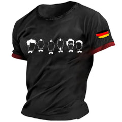 Summer Men's T Shirt Casual Short Sleeve European T-Shirt Soccer Clothing Fashion Streetwear Male Oversized Clothing Pullover