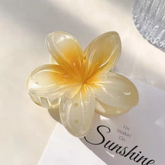 Beach Vacation Bohemia Style Fashion Egg Flower Hair Clips Flower Large Hair Claw Hairpin For Women Girls Accessories