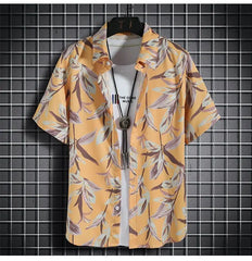 Beach Clothes For Men 2 Piece Set Quick Dry Hawaiian Shirt and Shorts Set Men Fashion Clothing Printing Casual Outfits Summer