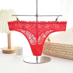 Sexy Female Lingerie Lace trim Sexy Thongs Women Low-Rise Briefs Floral Embroidery Underpants Female Lingerie