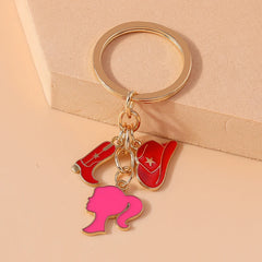 Modische Damen-Schlüsselanhänger mit Hut- und Schuhanhängern für Autoschlüssel, Handtaschen und Geldbörsen – ideal zum Selbermachen und Verschenken von Schmuck.