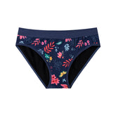 Vierlagige, atmungsaktive Periodenunterwäsche, auslaufsicher und tamponfrei.