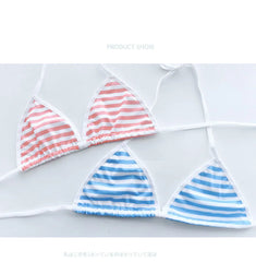 Sexy Lingerie Lolita Kawaii Mini Bikini Japanese Anime Cosplay Underwear Set Naughty Erotic Highcut Backless Women Costumes