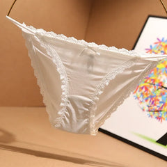 תחתוני נשים סקסיים חלקים תחתוני נשים הלבשה תחתונה לנשימה תחתונים נמוכים מותניים אינטימיים נוחות תחתונים