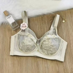 Women's underwear plus size bras Bralette French Chic Skin Friendly and Comfortable Breathable Lace Hot Sexy Non Padded Thin