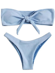 Brazilian Women's Low Waisted Thong Bikini Bottoms Solid Swimwear Red White Black Summer Push Up Bathing Suit for Beach Poolside