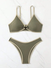 Micro Bikini Halter Swimsuit For Women 2025 Sexy Swimwear Brazilian Bikini Set Thong Biquini Swim Suits Blue Beachwear Female