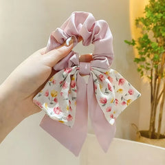 Haarschmuck für Feen, Haargummis, Schleifen, Haarbänder mit Blumenmuster, elastische Haarbänder, Haargummis, Haarspangen, Haarschmuck für Mädchen
