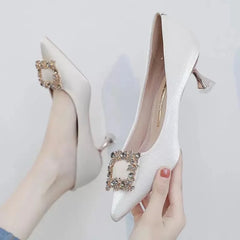 sapatos femininas women cute light purple spring & summer comfort stiletto heel shoes lady sexy elegant black footwear a427