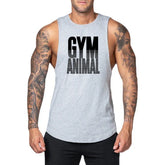 Herren-Bodybuilding-Baumwollbekleidung, Fitness-Tanktops für Gymnastik, Laufen und Sport, atmungsaktive ärmellose Westen, Trainingsshirts für den Sommer