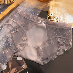 Women's Underwear Panty Sexy Lace Pantiesr Hollow Out Comfort Briefs Low Waist Seamless Underpants Lingerie