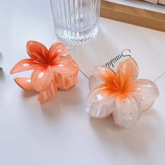 Beach Vacation Bohemia Style Fashion Egg Flower Hair Clips Flower Large Hair Claw Hairpin For Women Girls Accessories