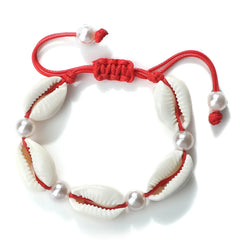 צמידי קרסול צדף לנשים קיץ צמיד יחף חוף אוקיינוס צבעוני קשר מתכוונן בוהמי אביזרי תכשיטי מתנות