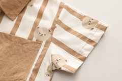 Baby Boy Clothes Set T-Shirt+Shorts Kids Boy Summer Clothing Set Cute Cartoon Bear Outfit Set Infant Toddler Tee Shirt Pants